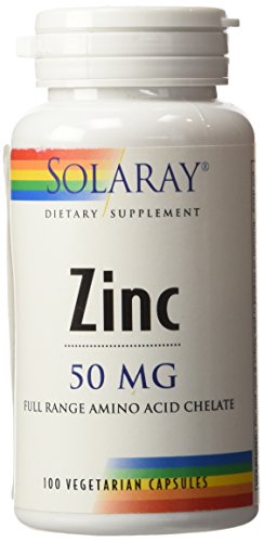 Solaray - Zinc, 50 mg, 100 cápsulas
