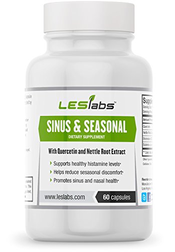 Sinusal y la temporada (60 cápsulas vegetarianas) por los laboratorios LES • apoya la salud Nasal y sinusal y ayuda a reducir el malestar estacional • con quercetina, Ciénaga y la raíz de ortiga