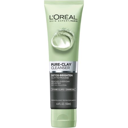 L'Oreal Paris piel expertos aclaran Detox-Pure-Clay Cleanser 4.4 oz fl