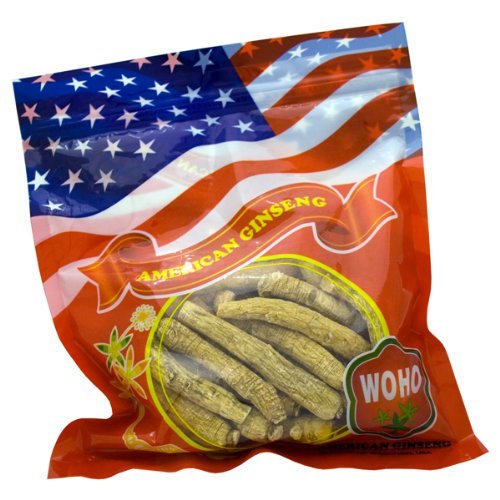 WOHO American Ginseng #102.8 largo medio raíces 8 Oz bag