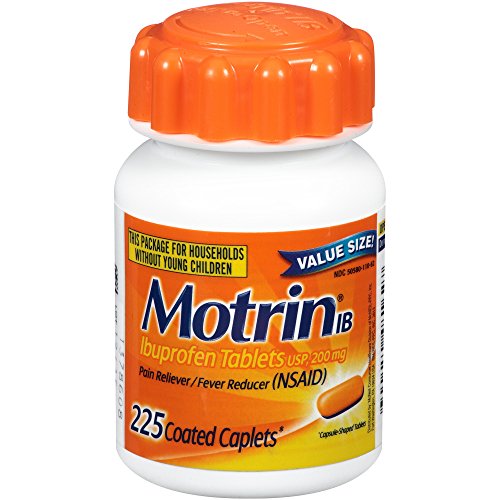 Motrin IB ibuprofeno para calmar el dolor, recubiertos cápsulas, cuenta 225