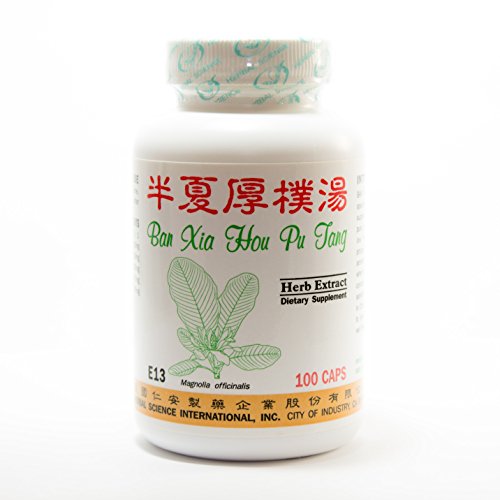 Pinella Magnolia fórmula suplemento dietético 500mg 100 cápsulas (Ban Xia Hou Po Tang) 100% hierbas naturales