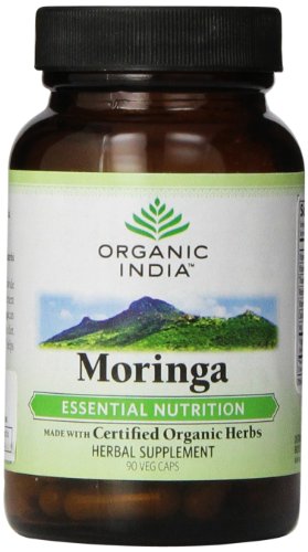 India orgánico Moringa cápsulas, cuenta 90