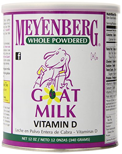 Meyenberg entera en polvo de leche de cabra, vitamina D, 12 onzas