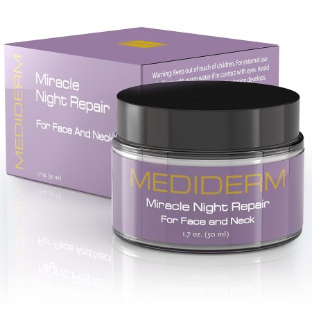 MediDerm milagro crema de noche de reparación, Antiarrugas Hidratante, Crema anti arrugas