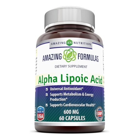 Amazing Formulas ácido alfa lipoico - 600 mg 60 cápsulas
