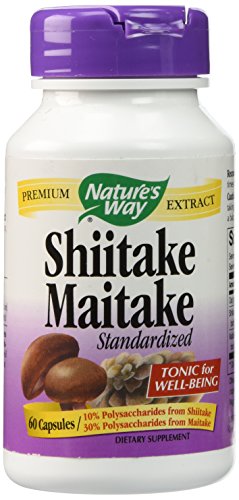 De la naturaleza forma Shiitake y Maitake, 60 cápsulas