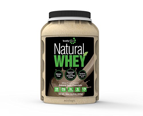 Bodylogix Natural proteínas nutrición de whey, Chocolate oscuro Natural, 1,85 libras