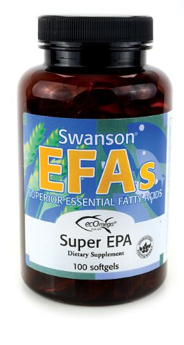 EFA de Swanson Super pescado EPA aceite - 100 cápsulas - Superior ácidos grasos esenciales