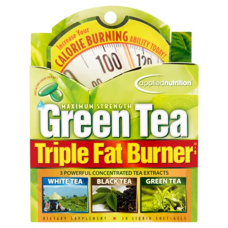 APPLIED NUTRITION Maximum Strength té verde triple quemador de grasa líquida Cápsulas Blandas de 30 de recuento