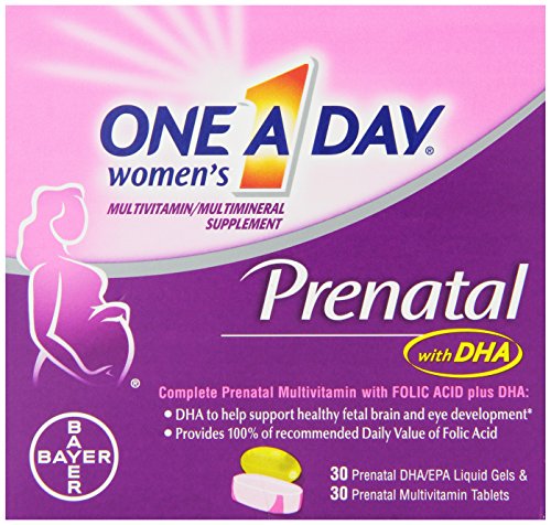 Una vitaminas prenatales de las mujeres un día, cuenta 30 + 30