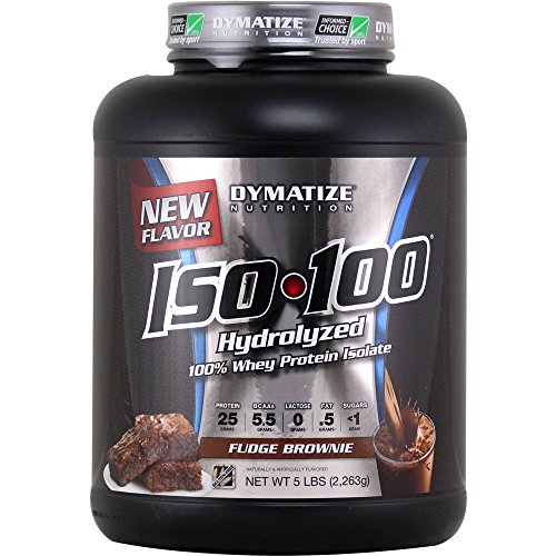 Hidrolizado de Dymatize ISO-100 aislado de proteína de suero 100% - Fudge Brownie 5 libras