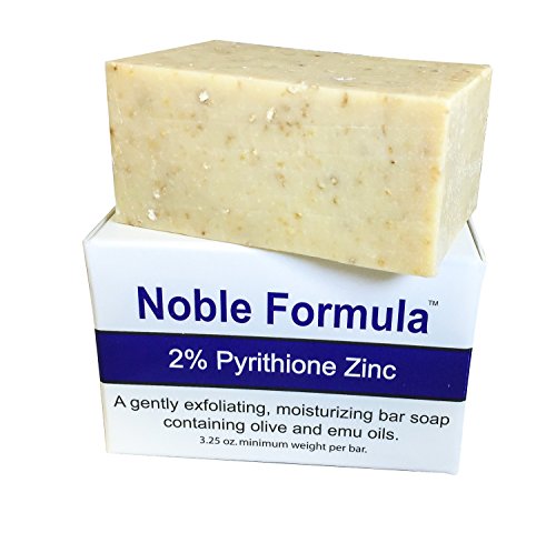 Noble fórmula 2% el pyrithione del cinc (ZnP) jabón de barra oz 3,25 - mano hecha a mano en los E.e.u.u., especialmente formulado para las personas con Psoriasis, Eczema, piel seca y sensible