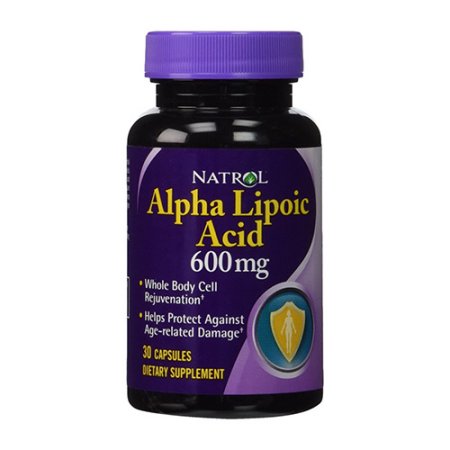 Natrol ácido alfa lipoico Cápsula de 600 mg 30 Ea