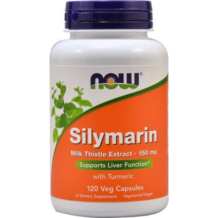 NOW Alimentos silimarina cardo de leche Extracto de hígado función de soporte 150 mg 120 Ct