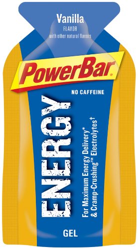Energética de PowerBar Gel, No cafeína, vainilla, 24-cuenta 1,44 onzas paquetes
