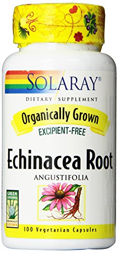 Solaray Echinacea Angustifolia orgánica raíz suplemento, 450 mg, 100 cuenta