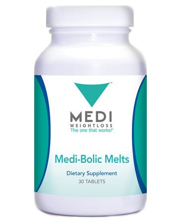 Medi-Weightloss Medi-Bolic derretimientos - vitamina B-6, B-12 - 250mcg (60 tabletas) - suplemento dietético, Energy Booster