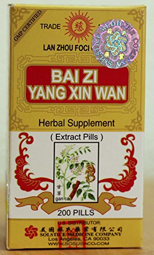 Bai Zi Yang Xin Wan suplemento herbario (200 pastillas)