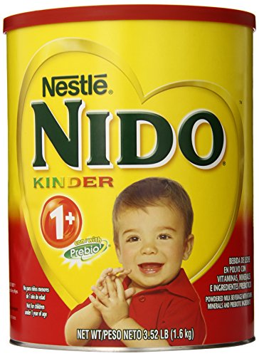 Nestle NIDO Kinder 1 + leche en polvo bebidas, frasco de 3,52 lb