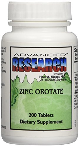 200 fichas de 9,5 mg orotato de zinc