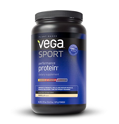 Vega Sport rendimiento proteína, vainilla, tina, oz 29,2