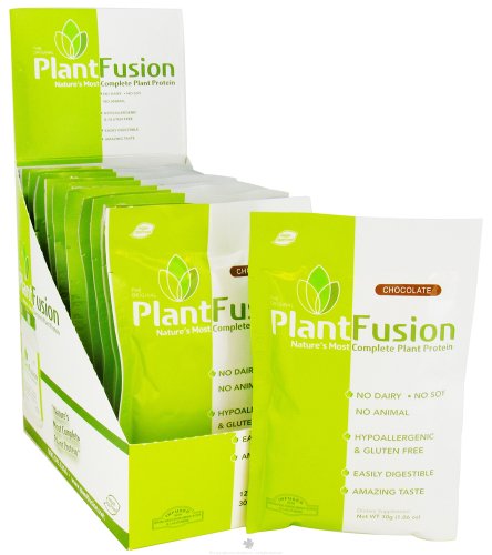 Multi fuente planta proteína Chocolate caja PlantFusion ct 12 paquetes