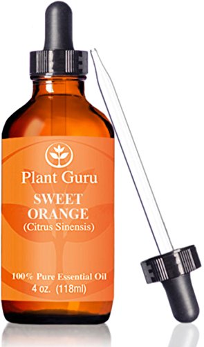 ★ Aceite esencial naranja dulce ★HUGE 4 oz ★ grado terapéutico ★ 100% puro y Natural ★ con cuentagotas de cristal