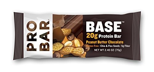 Probar Base proteína Bar, Chocolate de mantequilla de maní, 2,46 onzas (Pack de 12)