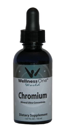 Cromo - Mineral líquido Premium (100 días 120 mcg por gota sirviendo 10) 50 ml botella