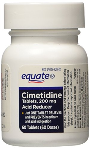Equiparar - alivio de la acidez estomacal - antiácido, cimetidina 200 mg, 60 comprimidos (Comparar con Tagamet HB 200)