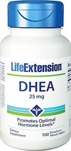 Vida extensión Dhea, tabletas de 25 Mg, 100-count (paquete de 2)