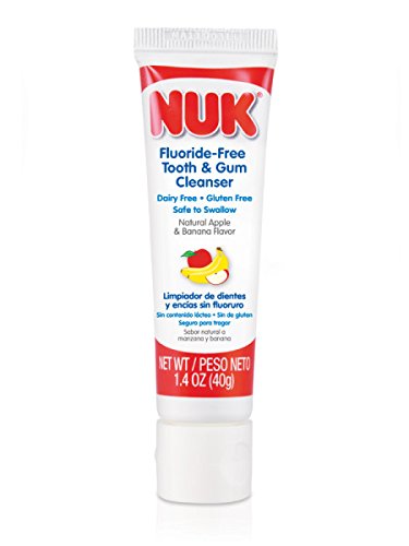 NUK dental libre de flúor y limpiador de goma, 1,4 onzas