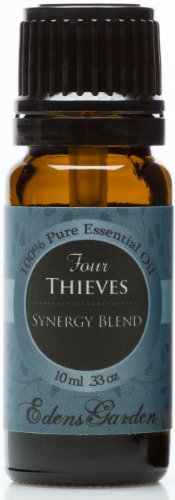 Cuatro ladrones sinergia mezcla de aceites esenciales por Edens Garden (Comparable a mezcla de Young Living ladrones & DoTerra guardia ON)-10 ml