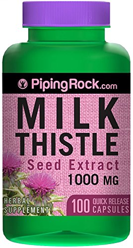 Extracto de semilla de cardo de leche 1000 mg 100 cápsulas