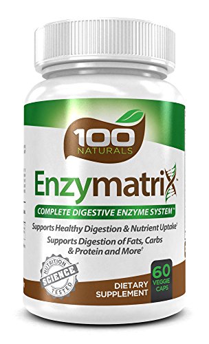 Enzymatrix: Enzima digestiva sistema completo, soportes saludable digestión nutrientes y actualización, apoya la digestión de las grasas, carbohidratos y proteínas y más - 100% de satisfacción garantizada