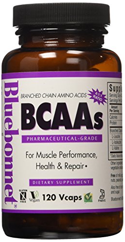 Bluebonnet BCAA de cápsulas de vitamina, cuenta 120