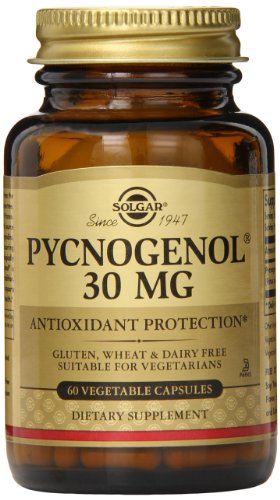 Cápsulas vegetales de Solgar Pycnogenol, 30 Mg, 60 Count