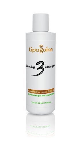 Champú Lipogaine grande 3 Premium pelo prevención para hombres y mujeres (fórmula 2 en 1)-8 oz.