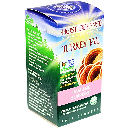 Host Defense® cápsulas de Turquía de cola, apoyo inmune, cuenta 120