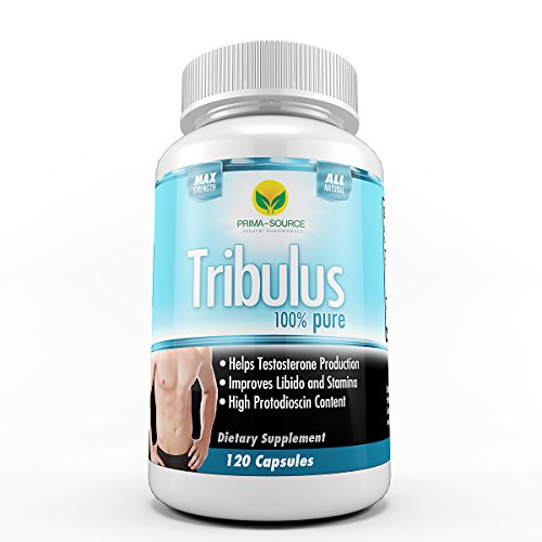 Tribulus Terrestris extracto 1000mg 120 cápsulas 4 meses fuente - saponinas esteroidales de 95%, 80% protodioscina - naturales de testosterona - aumento de la resistencia y la libido en hombres y mujeres