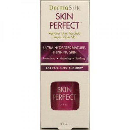 DermaSilk Perfect Skin - Anti Aging Crema hidratante Disminuye las arrugas en la cara, cuello y cuerpo 4 oz