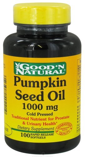 Aceite de semilla de calabaza 1000 mg Softgel 100 buena y Natural