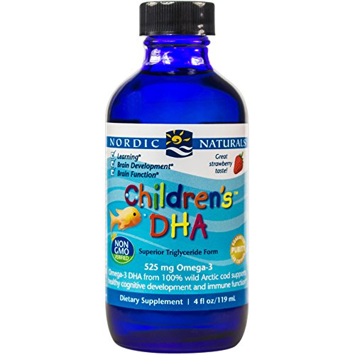 DHA Ártico infantil de Naturals nórdico de bacalao aceite de hígado, fresa, 4 oz