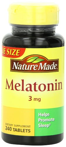 Melatonina tabletas, naturaleza valor tamaño, 3 Mg, la cuenta 240