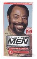 Solo para hombres de bigote de cepillo en Color & la barba - negro azabache