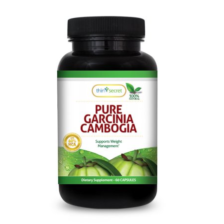 Thin Secret - Pure Garcinia cambogia HCA -60% - extra de fuerza - peso natural suplementos de pérdida - Bloqueador de carbohidr