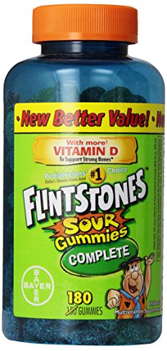 Agria de Flintstones Gummies, cuenta 180
