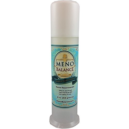 Crema de progesterona Natural MenoBalance 2 oz - para el alivio de los sofocos y otros síntomas de la menopausia