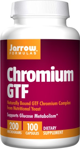 Jarrow Formulas cromo Gtf, apoya el metabolismo de la glucosa, 100 cápsulas
